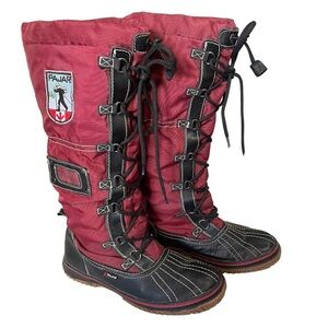 Pajar Red and Black Winter Boots